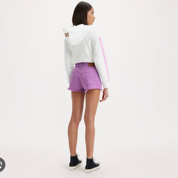 Denizen Levi's Purple Jean Weekend Shorts - Picture 3 of 9